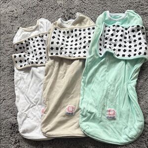 Nanit Cozy Sleep Sacks - White, Tan, and Mint* like new